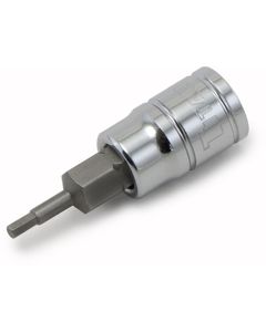 Hex Bit Socket, 1/4" Drive, 5/64", Chrome