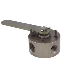 4 Way Tire Valve w/Handle, Metal
