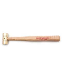8 oz. Brass Hammer with Hickory Handle