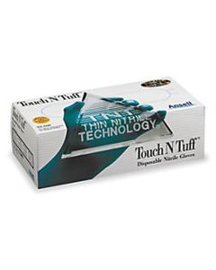 Touch N Tuff Nitrile Powdered Gloves, 4-mil Large