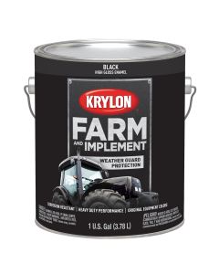 Krylon Farm/Implement; Gloss Black; 128 oz. Gallon