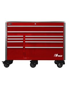 60 in. HXL 10-Drawer Roller Cabinet - Red