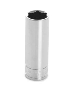 Chrome Socket, 3/8" Drive, 16mm, 6 Point, Deep