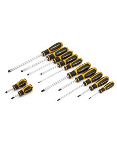 12 Pc. Phillips?/Slotted Dual Material Screwdriver Set