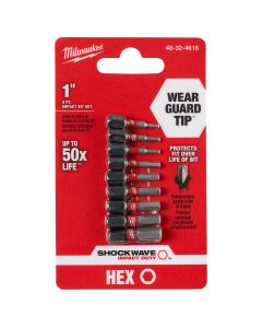 SHOCKWAVE? Impact Hex Insert Bit Set -9PC
