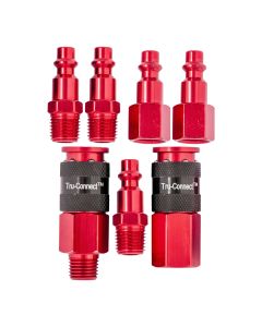 1/4" Red Coupler Kit 7pc