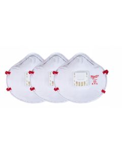 3-Pack N95 Valved Respirator