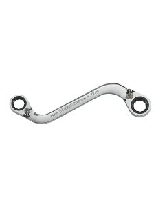 S Shape Reversible Double Box Ratcheting Wrench, 14mm x 16mm