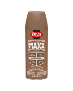 Krylon Covermaxx Paint+Primer; Gloss Saddle Tan; 12 oz. Aerosol
