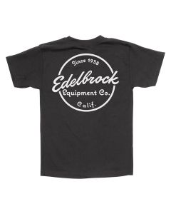 Edelbrock Since 1938 Black T-Shirt, Small
