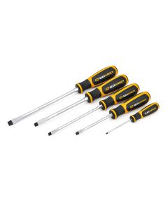 5 Pc. Slotted Dual Material Screwdriver Set