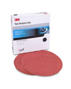 3M Red Abrasive Hookit Disc, 6", P600 Grit, 50 per Box