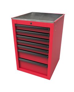 Homak Mfg. RS PRO 22 in. 7-Drawer Side Cabinet, Red