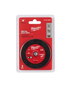 Milwaukee 3-Pack, 3 in. Metal Cut Off Wheel MAX 20,000 RPM