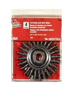4" Cable Twist Wire Wheel-5/8"
