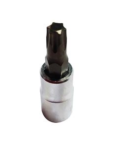 VIM Tools T8 Torx Bit, Satin Chrome 1/4 Square Drive Bit Holder