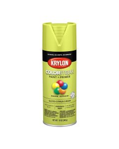 Krylon COLORmaxx Paint + Primer, Gloss Citrus Green