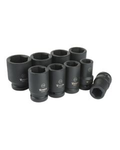 Titan 9-Piece 1 in. Drive SAE Deep Impact Socket Set