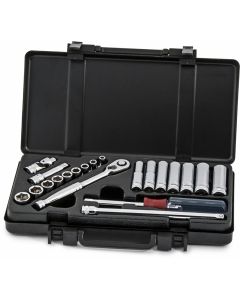 Titan 21-Piece 1/4 in. Drive Fractional Socket Set