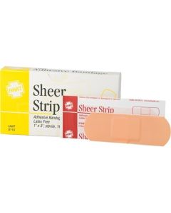 HART Sheer Adhesive Bandage, 1" x 3" (16 per Unit)