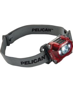 Pelican 2760 200 Lumen 3-AAA LED Headlamp, Red