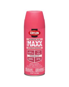 Krylon Covermaxx Paint+Primer; Gloss Watermelon; 12 oz. Aerosol