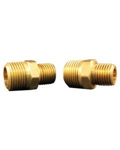 M. Hex Nipple, 1/4" x 3/8", 2/cd