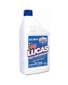 Motorcycle Oil, High Performance, 20-50WT, Case of 6, Quart Size Bottles