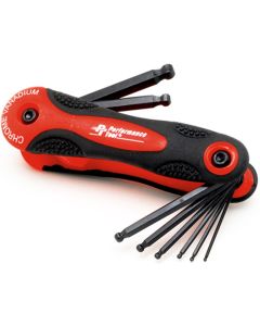 8 pc SAE Folding Ball Key Set