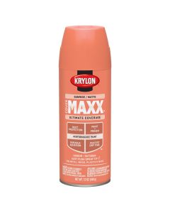 Krylon Covermaxx Paint+Primer; Matte Sunrise; 12 oz. Aerosol