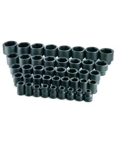 41 pc. 1" Drive 6-Point Std Fract SAE Impact Socket Set