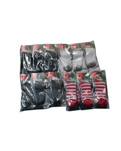 Redback Boots Everyday Bamboo Crew Socks, Assorted Variety (24-Pack)
