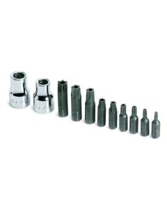 11 pc. 3/8" Drive Tamper-Proof TORX Bit Socket Set