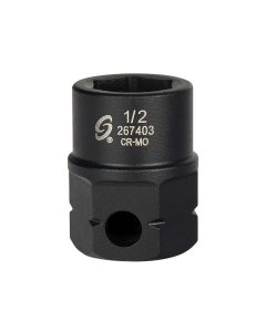 Sunex Tools 1/2 in. Drive 6-Point Low Profile Impact Socket w/ Hex Shank, 1/2 in.