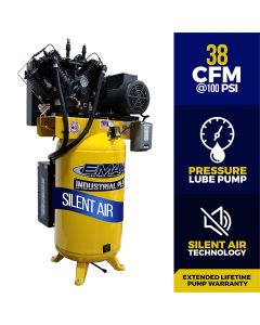 Compressor 10 HP 2 Stg 1 Ph Vert 80 Gal