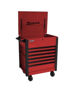 35 in. Pro Series 7-Drawer Service Cart, Red