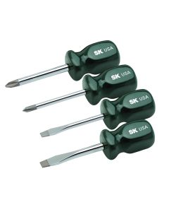 4 pc. SureGrip Short Screwdriver Set