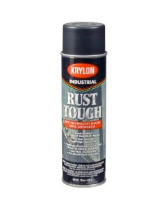 Krylon Industrial Rust Tough Rust Preventive Enamels; Flat Black; 15 oz. Aerosol