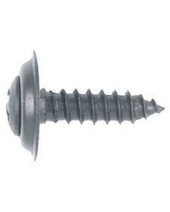 Phillips Oval Head Trim Screw, Size: 10 x 1", Head Size: #8, Finish: Black Phosphate, Qty: 100