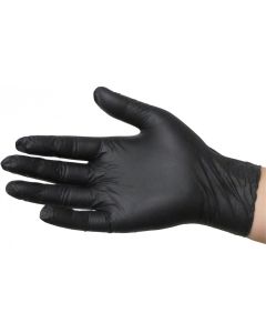 SkinTX Medical 5mil Nitrile Powder-Free Gloves, Black, Large (100/Box)