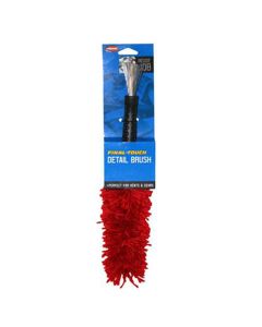 Two-in-One Detail Brush, Special Fibers for Dusting Dash and Vents, Carded