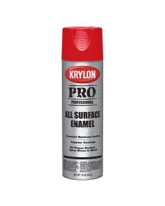 Krylon Professional All-Surface Enamel Paint; Safety Red; 15 oz. Aerosol