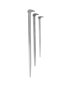 Mayhew 3-Piece Plated Rolling Head Pry Bar Set