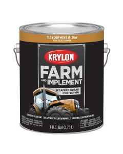 Krylon Farm/Implement; Old Equipment Cat Yellow; 128 oz. Gallon