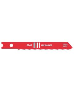 Milwaukee 2-3/4 in. Metal Cutting Jig Saw Blades, 24 TPI, High Speed Steel, U-Shank, (5-Pack)
