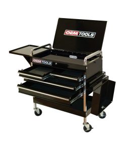 Service Cart with Four Drawers and One Tray