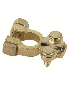 5/16" Neg 3/8 "Pos Brass Wing Nut Terminal 1 Set