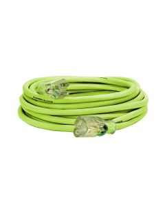 Flexzilla Pro Extension Cord, 14/3 AWG SJTW, 25', Outdoor, Lighted Plug