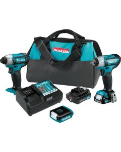 Makita 12V max CXT 1.5 Ah Li-Ion Cordless 3-Piece Combo Kit