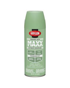 Krylon Covermaxx Paint+Primer; Satin Pistachio; 12 oz. Aerosol